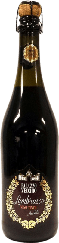 4,95 € Free Shipping | Red sparkling Palazzo Vecchio I.G.T. Emilia Romagna Emilia-Romagna Italy Lambrusco Bottle 75 cl