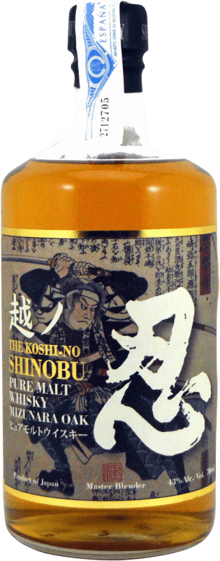 66,95 € | 威士忌单一麦芽威士忌 Shinobu The Koshi-No Mizunara Oak Tokinosakagura 日本 70 cl
