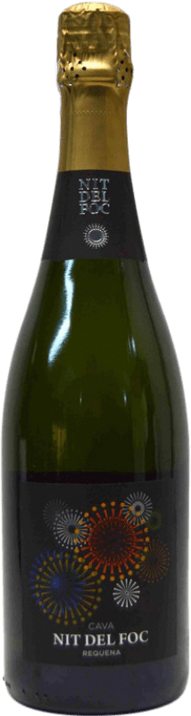 Envío gratis | Espumoso blanco Unión Vinícola del Este Nit de Foc Brut Nature D.O. Cava Cataluña España Macabeo, Chardonnay 75 cl