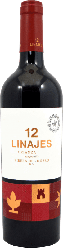 Envío gratis | Vino tinto Gormaz 12 Linajes Crianza D.O. Ribera del Duero Castilla y León España Tempranillo 75 cl