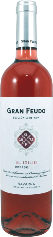 7,95 € | 玫瑰酒 Chivite Gran Feudo El Idilio Rosado D.O. Navarra 纳瓦拉 西班牙 Tempranillo, Merlot, Grenache 75 cl