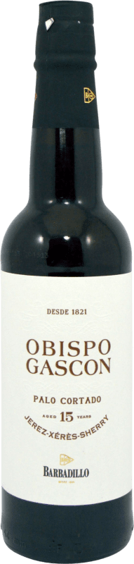 43,95 € Free Shipping | Fortified wine Barbadillo Obispo Gascón Palo Cortado D.O. Jerez-Xérès-Sherry Half Bottle 37 cl