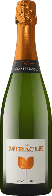 15,95 € Бесплатная доставка | Белое игристое вино Vicente Gandía El Miracle брют D.O. Cava