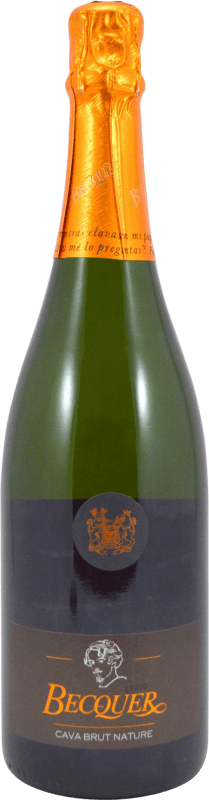 19,95 € Бесплатная доставка | Белое игристое Bodegas Escudero Becquer Природа Брута D.O. Cava