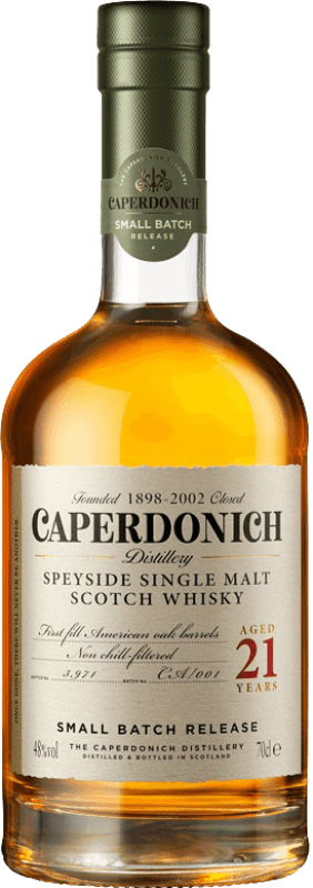 313,95 € Free Shipping | Whisky Single Malt Caperdonich United Kingdom 21 Years Bottle 70 cl