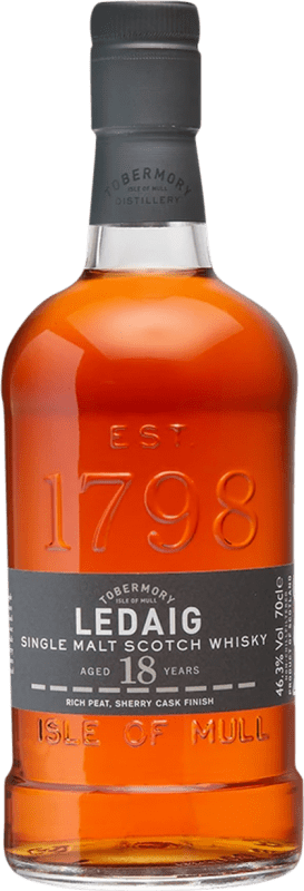 送料無料 | ウイスキーシングルモルト Tobermory Ledaig Isle Of Mull イギリス 18 年 70 cl