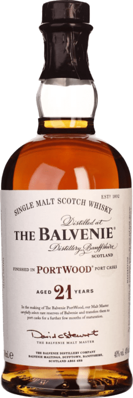 312,95 € Бесплатная доставка | Односолодовый виски Balvenie Port Cask Finish — Финишная выдержка в бочке 21 Лет