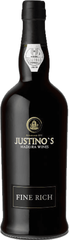 Kostenloser Versand | Verstärkter Wein Justino's Madeira Fine Rich I.G. Madeira Madeira Portugal 3 Jahre 75 cl