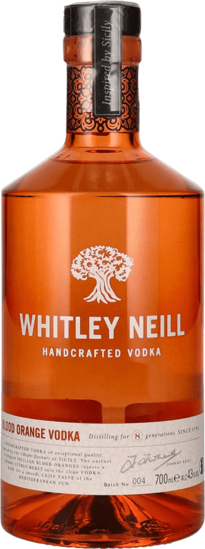 49,95 € Бесплатная доставка | Водка Whitley Neill Blood Orange — Кровавый Апельсин