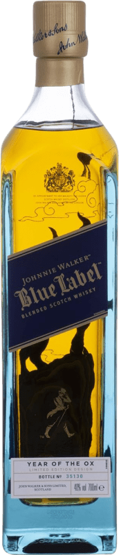 Бесплатная доставка | Виски смешанные Johnnie Walker Blue Label Year of the Ox Edition Резерв Объединенное Королевство 70 cl