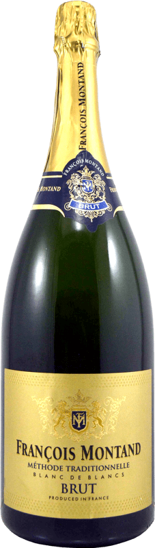 免费送货 | 白起泡酒 François Montand Blanc de Blancs 香槟 A.O.C. Champagne 法国 Chardonnay 瓶子 Magnum 1,5 L