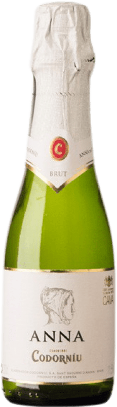 Envío gratis | Caja de 3 unidades Espumoso Blanco Codorníu Anna Brut Reserva D.O. Cava Cataluña España Macabeo, Xarel·lo, Chardonnay, Parellada Botellín 20 cl