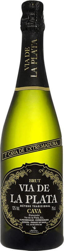 6,95 € | 白スパークリングワイン Vía de la Plata Brut D.O. Cava エストレマドゥーラ スペイン Macabeo, Parellada 75 cl