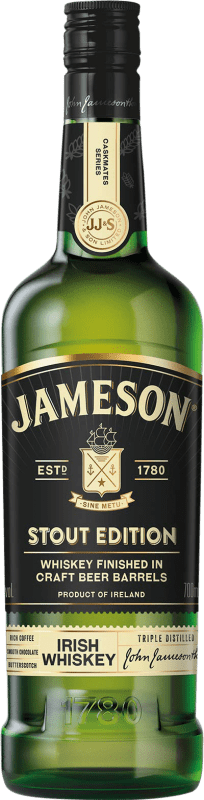 Free Shipping | Whisky Blended Jameson Stout Edition Finished in Craft Beer Barrels Reserve Ireland 1 L