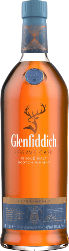 65,95 € | Single Malt Whisky Glenfiddich Reserve Cask Réserve Speyside Royaume-Uni 1 L