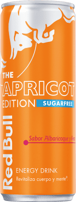 Envio grátis | Caixa de 24 unidades Refrescos e Mixers Red Bull Energy Drink Albaricoque y Fresa Sugar Free Áustria Lata 25 cl