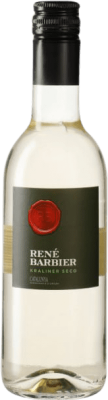Free Shipping | White wine René Barbier Kraliner Dry D.O. Penedès Catalonia Spain Macabeo, Xarel·lo, Parellada Half Bottle 37 cl