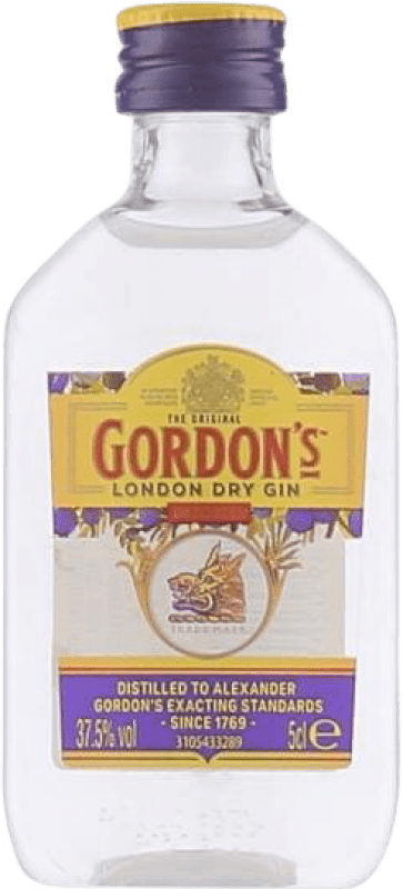 Spedizione Gratuita | Gin Gordon's Regno Unito Bottiglia Miniatura 5 cl