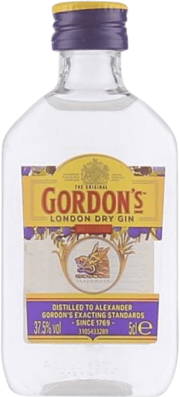 1,95 € Spedizione Gratuita | Gin Gordon's Bottiglia Miniatura 5 cl