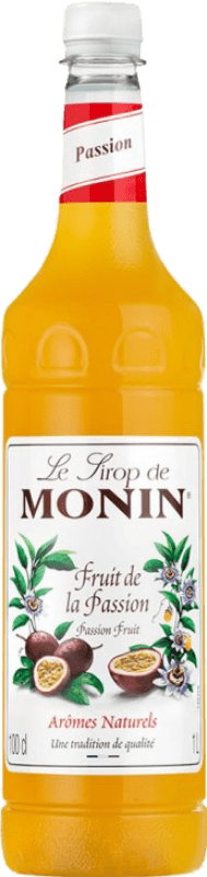 Envio grátis | Licores Monin Maracuya Fruta de la Pasión Cristal França 1 L