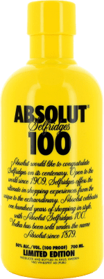 Vodka Absolut 100 Selfridges 70 cl Citron — Limone