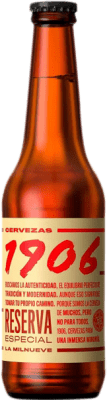 19,95 € | 6 Einheiten Box Bier Estrella Galicia 1906 Especial Reserve Spanien Drittel-Liter-Flasche 33 cl