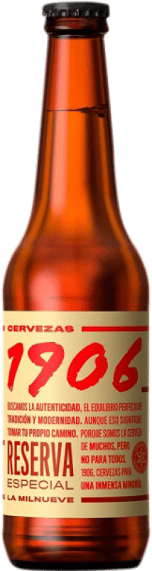 13,95 € Envoi gratuit | Boîte de 6 unités Bière Estrella Galicia 1906 Spécial Réserve Bouteille Tiers 33 cl