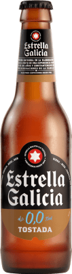 Cerveza Caja de 6 unidades Estrella Galicia Tostada 0,0 Botellín 25 cl Sin Alcohol