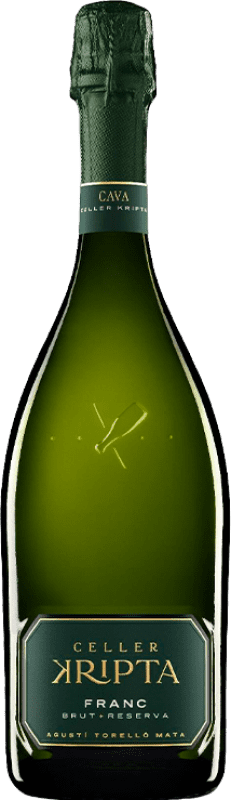 12,95 € | 白起泡酒 Agustí Torelló Celler Kripta Franc 香槟 预订 D.O. Cava 加泰罗尼亚 西班牙 Macabeo, Xarel·lo, Parellada 75 cl