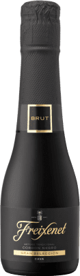 24,95 € Envoi gratuit | Boîte de 6 unités Blanc mousseux Freixenet Cordón Negro Mini Black D.O. Cava Petite Bouteille 20 cl