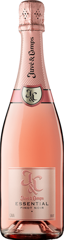 18,95 € | Espumante rosé Juvé y Camps Essential Brut D.O. Cava Catalunha Espanha Pinot Preto 75 cl