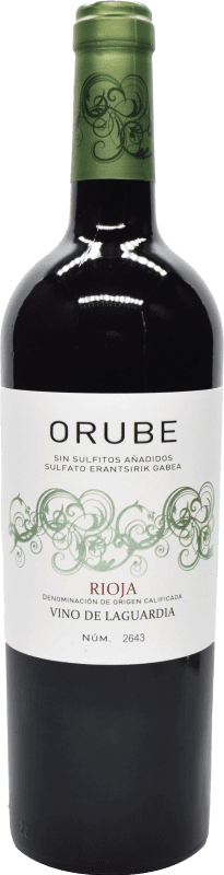 Бесплатная доставка | Красное вино Solar Viejo Orube sin Sulfitos D.O.Ca. Rioja Ла-Риоха Испания Tempranillo 75 cl