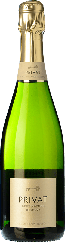 Envío gratis | Espumoso blanco Privat Brut Nature Reserva D.O. Cava Cataluña España Macabeo, Xarel·lo, Parellada Ecológico 75 cl