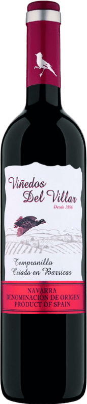 Envio grátis | Vinho tinto Castillo de Monjardín Viñedos del Villar Jovem D.O. Navarra Navarra Espanha Tempranillo 75 cl