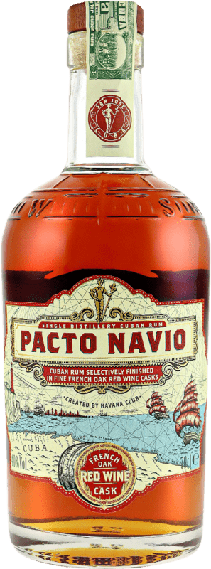 Бесплатная доставка | Ром Pacto Navío Red Wine Cask — Бочка Куба 70 cl