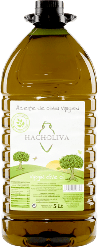 Free Shipping | Olive Oil Hacholiva EVOO Extra Virgin Spain Jerrycan 5 L