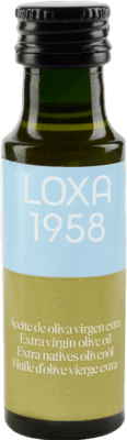 Kostenloser Versand | 84 Einheiten Box Olivenöl Loxa 1958 E-NOL Extra Nativ Spanien Kleine Flasche 25 cl PET