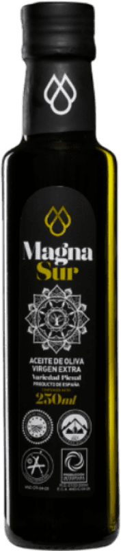 2,95 € | Olive Oil Magnasur Dórica — Doric, EVOO Extra Virgin Jaén Spain Picual Small Bottle 25 cl Glass