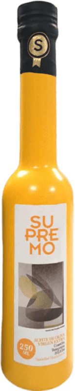 8,95 € | Huile d'Olive Supremo HOVE Vierge Extra Jaén Espagne Hojiblanca Petite Bouteille 25 cl Verre