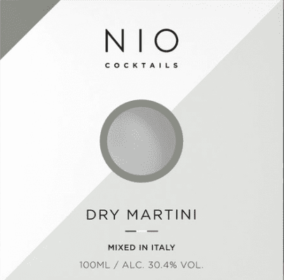 131,95 € Free Shipping | 12 units box Cocktail Sour Nio Cocktails Tanqueray Martini Dry Miniature Bottle 10 cl Gin, Vermouth