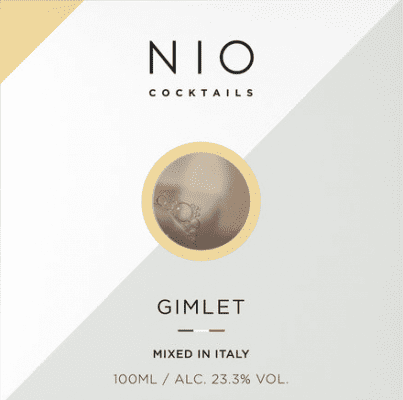 131,95 € 送料無料 | 12個入りボックス カクテルサワー Nio Cocktails Tanqueray Gimlet Dry — 辛口 ミニチュアボトル 10 cl Gin — ジン, Lime — ライム