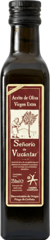 51,95 € Бесплатная доставка | Коробка из 12 единиц Оливковое масло Vizcántar Athena Señorío de Vizcántar ЭВО Экстра Вирджин D.O.P. Priego de Córdoba Мини-бутылка 25 cl