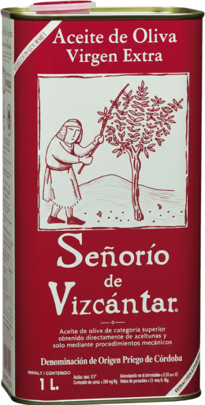 Envío gratis | Aceite de Oliva Vizcántar Señorío Selección, Especial, AOVE Virgen Extra D.O.P. Priego de Córdoba Córdoba España Lata Especial 1 L
