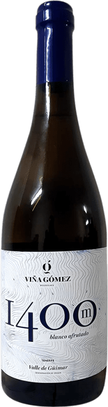 Envoi gratuit | Vin Blanc Viña Gómez 1400M Crianza D.O. Valle del Güímar Iles Canaries Espagne Listán, Moscatel — Muscat 75 cl Fruity — Fruité