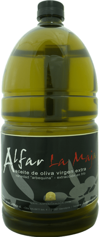 15,95 € | Aceite de Oliva La Maja Alfar AOVE Virgen Extra D.O. Navarra Navarra España Arbequina Garrafa 2 L PET