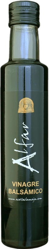 Бесплатная доставка | Коробка из 12 единиц Уксус La Maja Alfar Balsamico — Бальзамический D.O. Navarra Наварра Испания Мини-бутылка 25 cl Стекло