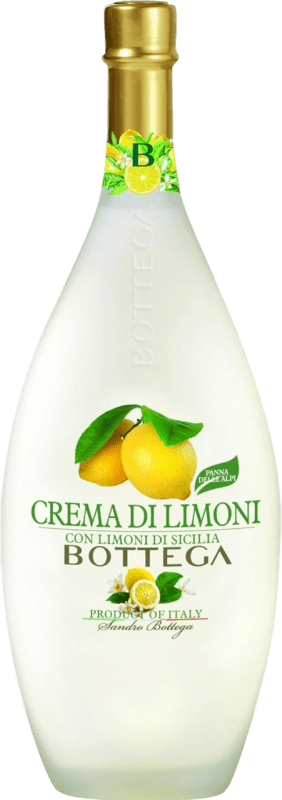 Envio grátis | Creme de Licor Bottega Limoncino Itália Garrafa Medium 50 cl Limón — Limão