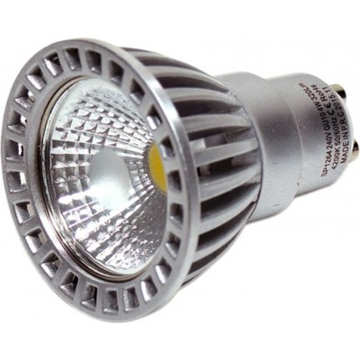 43,95 € Envio grátis | Caixa de 10 unidades Lâmpada LED 4W GU10 LED 2700K Luz muito quente. Ø 5 cm. Claridade alta Alumínio e policarbonato. Cor cinza