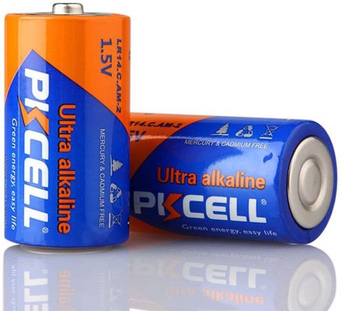 3,95 € Free Shipping | 2 units box Batteries PKCell PK2081 C (LR14) 1.5V Ultra alkaline battery. Delivered in Blister × 2 units