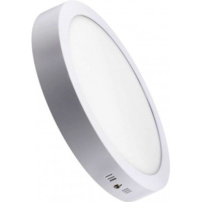 Indoor ceiling light 18W 6000K Cold light. Round Shape Ø 22 cm. EPISTAR SMD LED Chip. LED Driver included Kitchen, bathroom and stairs. Aluminum. White Color